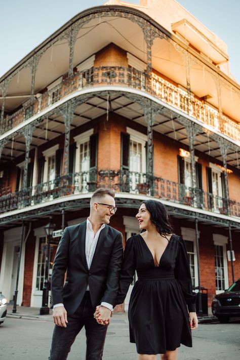 Picture yourself wandering hand-in-hand through the historic streets of New Orleans, as the golden light of sunset illuminates the stunning architecture and lively ambiance around you. Your photographer will capture the essence of your relationship, from tender embraces to joyful laughter. #neworleansphotographer #neworleanswedding New Orleans Engagement Photos, New Orleans Photoshoot, Tender Embrace, Stunning Architecture, Couples Portraits, New Orleans Wedding, Romantic Photos, Celeb Style, Golden Light