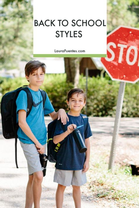 The latest back-to-school boys' styles -from backpacks to sneakers found @Academy! #sponsored School Boy Outfits, Back To School Styles, Middle School Fashion, Boys School Outfits, Middle School Boys, Kids Going To School, School Academy, Back To School Shoes, Kids Athletic