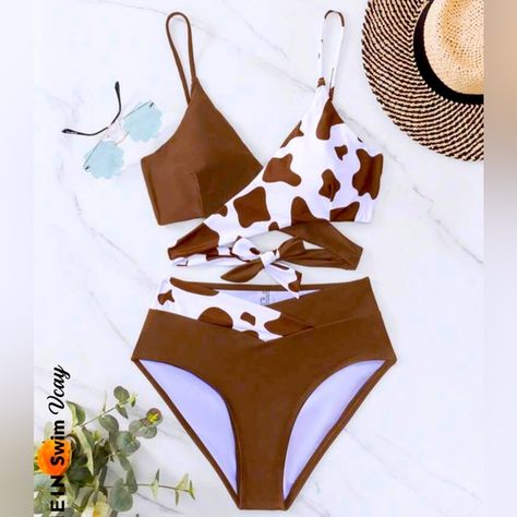 Brand new never worn Cow Print Wrap Bikini
Swimsuit. Velvet Swimsuit, Casual Country Outfits, Country Style Outfits, Western Wear Outfits, Cute Country Outfits, Swim Brands, Swimsuits Outfits, Cute Bathing Suits, Cute N Country