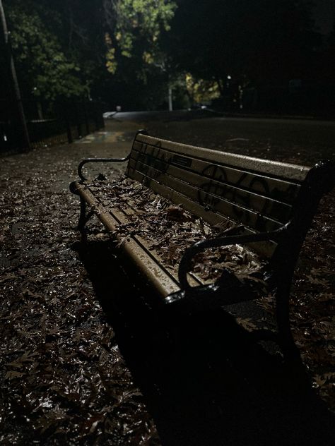 Fall autumn moody abstract wallpaper winter aesthetic seasons changing park bench chair in the park covered in leaves dramatic photography mood vibes dark aesthetic deep colors moody fall backgrounds winter wallpaper iphone nature pics nature photos spooky vibe graffiti art night vibe pic trees background halloween aesthetic dark photos nightime travel parks at nighttime creepy eerie photos moody images Dark Park Aesthetics, Moody Night Photography, Dark Moody Aesthetic Pictures, Dark Eerie Aesthetic, Moody Vibes Aesthetic, Moody Photography Aesthetic, Background Halloween Aesthetic, Park At Night Aesthetic, Moody Dark Photography