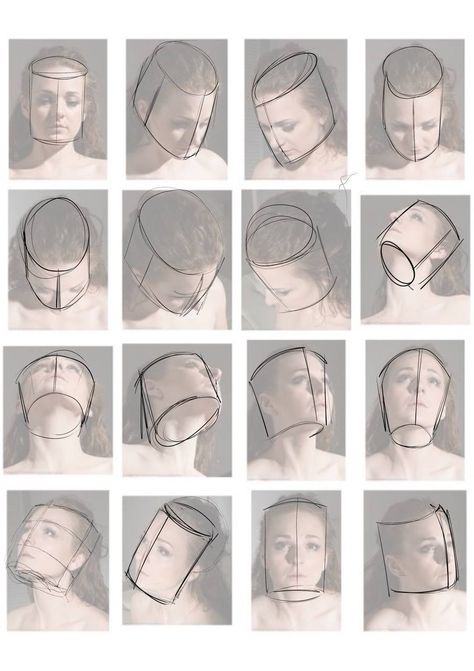 Head On Shoulder Reference, Head Lifted Up Reference, Head Lifted Up Drawing, Forehead Touch Reference, Planes Of The Head Reference, Extreme Head Angles, Head Tilted Up Reference, Slightly Turned Head Drawing, Head Construction Anatomy