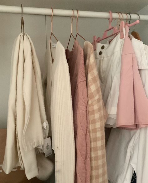 Kbeauty Pink clothes outfit aeshtetic roomdecor room decor wardrobe New Wardrobe Aesthetic Vision Board, Pink Wardrobe Aesthetic, Hyperfeminine Room, Clothes Vision Board, Pink Closet Aesthetic, Beige And Pink Aesthetic, Vision Board Pink, Aesthetic Pink Outfits, Room Aesthetic Pink