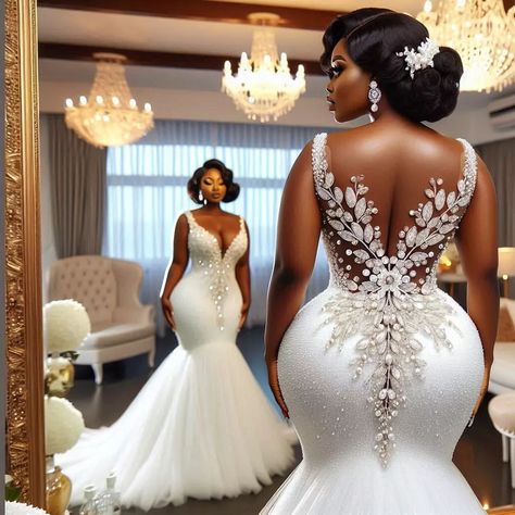 Nanice Weddings | Wedding dresses in Accra | Swipe and comment 😍🥰 . . 😍WHAT WE DO AT NANICE WEDDINGS? 😍WE DESIGN AND MAKE DRESSES FOR ALL EVENTS 😍CUSTOM TAILORED TO FIT YOUR SIZE AND … | Instagram Sendoff Dresses Brides, Long White Wedding Dress, Make Dresses, Fitted Wedding Gown, Brides Dresses, Classy Wedding Dress, Orchid Wedding, African Models, Womens Wedding Dresses