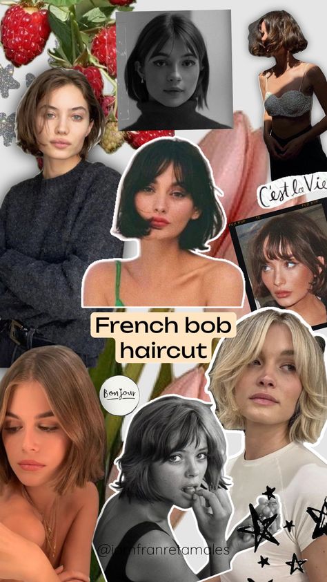 @iamfranretamales #haircut #frenchbob #frenchcut #look #hairlook #beauty #styleinspo French Bangs With Short Hair, Dakota Johnson Hair Bob, Fringe On Round Face, 90s French Bob, French Bob Glasses, How To Style Bob With Bangs, Haircut For Diamond Face Shape For Women, Bangs With Short Hair Round Face, Bangs With Bob Haircut