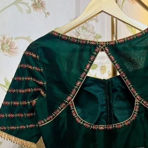 Enhance your ethnic style with our Dark Green Designer Zardosi Maggam Work Blouses! 🌿✨ Fabric: Luxurious Half Pattu/Raw Silk Dispatch: 4 days Price: ₹2300 (Unstitched) | ₹2850 (Stitched) Customizable colors & sizes available Reach us 📞 96404 90158 for enquires and bookings Crafted with intricate Zardosi work, these blouses add the perfect blend of tradition and elegance to your look. Ideal for weddings and festive occasions, make a bold statement and shine wherever you go! 🌸 #DarkGree... Zardosi Work, Maggam Work Blouses, Maggam Work, Ethnic Style, Work Blouse, Raw Silk, Ethnic Fashion, Dark Green, Blouses