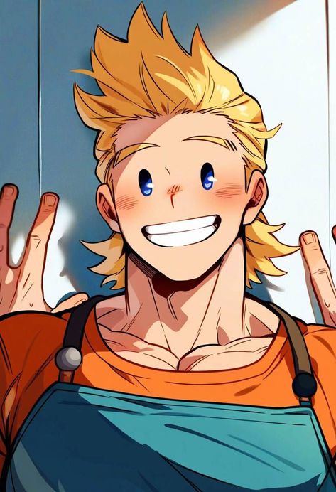 Mirio Togata Fanart, Mirio Mha, Mirio Togata, Deku Boku No Hero, Anime Guys Shirtless, Character Design Male, Anime Boyfriend, My Hero Academia Manga, Art Reference Poses