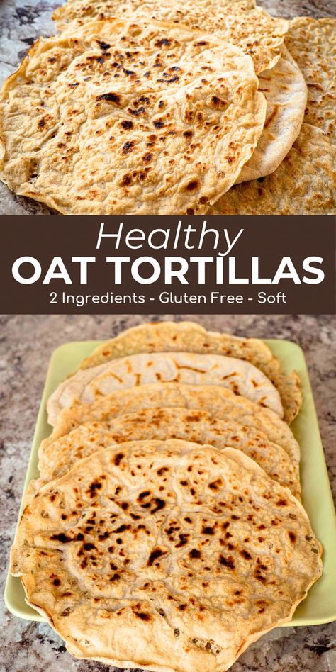 Experience the simplicity of these oat tortillas with just 2 ingredients! Ideal for wraps, quesadillas, and beyond, these are undeniably the easiest gluten-free tortillas you can whip up. With various batches tested, find troubleshooting and tips for guaranteed success. #DairyinWorldCuisine Oat Tortillas, Gluten Free Tortillas, Quesadillas, 2 Ingredients, Grocery List, Food App, Grocery Lists, Food Waste, Tortillas