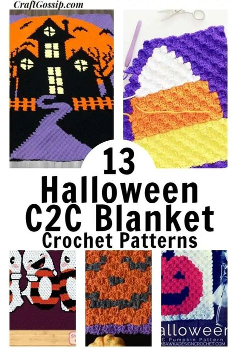 13 C2C Crochet Blanket Patterns Just For Halloween – Crochet Crochet Chucky Doll, Crochet Chucky, C2c Crochet Blanket, Chucky Doll, Mug Rug Patterns, Candles Diy, Halloween Crochet Patterns, Creative Crochet, Halloween Blanket