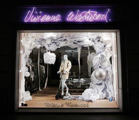 Vivienne Westwood 2023, Vivienne Westwood Store, Silver Balloons, Windows Display, Silver Balloon, Elements And Principles, Up Book, Pop Up Book, Instagram Highlight Covers