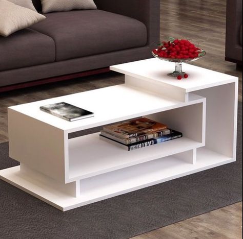 25 Beautiful Coffee Table Designs For Your Living Room Centre Table Design, Centre Table Living Room, Meja Sofa, Sofa Table Design, Tea Table Design, Center Table Living Room, Coffee Table Design Modern, White Coffee Table, Tv Unit Furniture Design