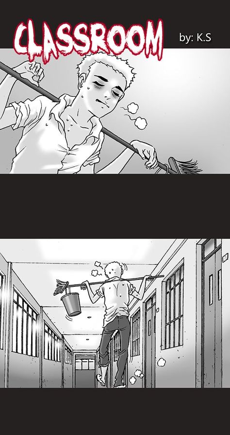 Silent Horror :: Classroom | Tapas - image 1 Horror Classroom, Silent Horror Comics, Scary Comics, Ghost Comic, Creepy Comics, Silent Horror, Classroom Images, Horror Comic, Short Horror Stories