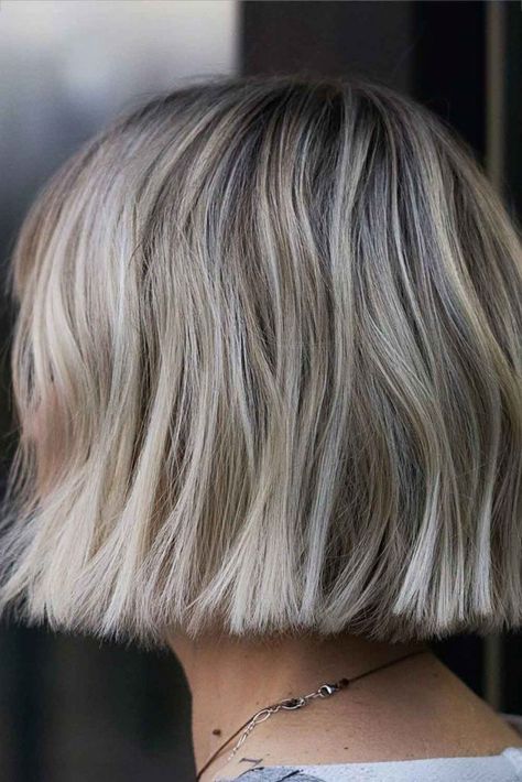 Choose The Right Short Bob Haircuts To Add Some Carefree Vibes To Your Image ★ Short Short Bob, Short Ash Blonde Hair, Blonde Highlights On Dark Hair Short, Rectangle Face Shape, Low Maintenance Short Haircut, Oblong Face Shape, Long Face Haircuts, Haircut For Square Face, Short Bob Cuts