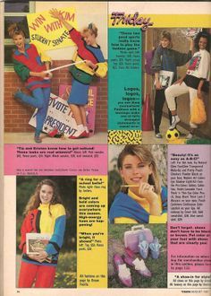 ... 1987 Fashion, 80’s Outfits, 90s Fashion For Women, Old Magazine, 90s Fashion Women, 80’s Fashion, 80s Design, Fashion 80s, Teen Magazine