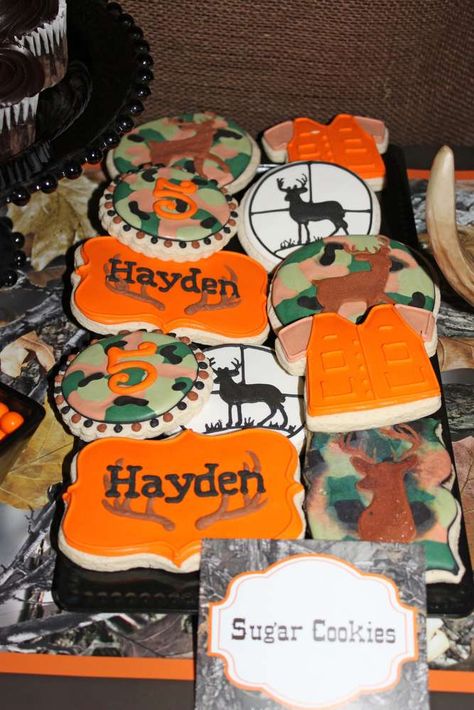 Camo deer Hunting  Birthday Party Ideas | Photo 6 of 20 Camo Birthday Decorations, Hunting Birthday Party Ideas, Deer Hunting Birthday Party, Deer Hunting Party, Camo Birthday Invitations, Hunting Birthday Cakes, Deer Hunting Birthday, Hunting Food, Deer Birthday Party