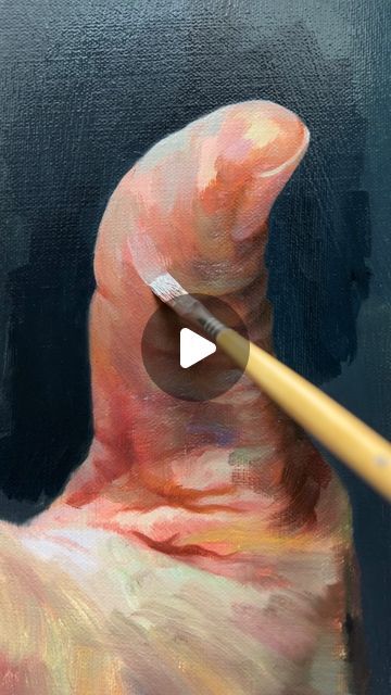 Will Yu.  尤瑋毅 on Instagram: "Today, I focused on detailing the thumb, using curved brushstrokes to bring out the texture and three-dimensionality of the skin. You can see how the curved brush movements naturally shape the contours and textures of the finger, making it appear vivid and realistic on the canvas. This technique captures the subtle changes in light and shadow, giving the thumb a lifelike quality. 
.
.
.
#oilpainting #artprocess #brushstrokes #realism #arttechnique #portraitpainting #artinprogress #skindetail #handpainting #artwork" Intresting Photo Reference, Intresting Photo, Thumb Painting, Process Art, Photo Reference, Drawing Tips, Art Techniques, Light And Shadow, Brush Strokes