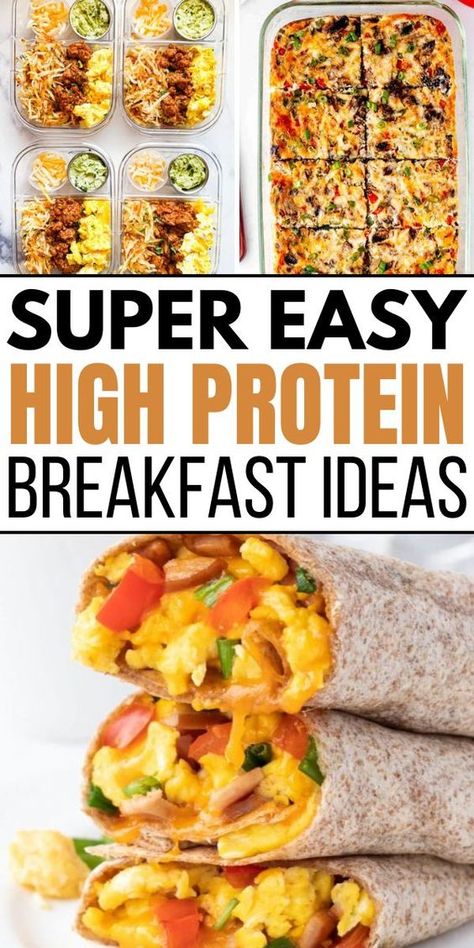 High Protein Low Calorie Breakfast Options: Discover quick and easy breakfast recipes that pack a protein punch without the extra calories. Enjoy egg sandwiches, protein bowls, and healthy wraps, making your morning meal both satisfying and nutritious. Protein Low Calorie Breakfast, High Protein Low Calorie Breakfast, Protein Breakfast Meal Prep, High Protein Breakfast Meal Prep, Easy High Protein Breakfast, Quick And Easy Breakfast Recipes, Healthy Breakfast Wraps, High Calorie Breakfast, High Protein Low Carb Breakfast