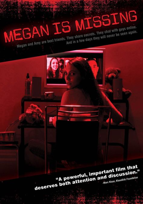 Megan Is Missing is a 2011 American physiological horror film directed by Michael Goi. Megan Is Missing, Missing Film, Missing Movie, Bigfoot Movies, 2011 Movies, Movies And Series, The Mentalist, Horror Movie Posters, Movie Lover