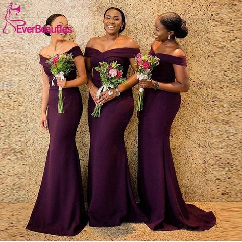 Grape Bridesmaid Dresses, Cheap Long Bridesmaid Dresses, Off Shoulder Bridesmaid, Off Shoulder Bridesmaid Dress, Mermaid Long Bridesmaid Dresses, Purple Bridesmaid Dress, Mermaid Bridesmaid, Custom Bridesmaid Dress, Purple Bridesmaids