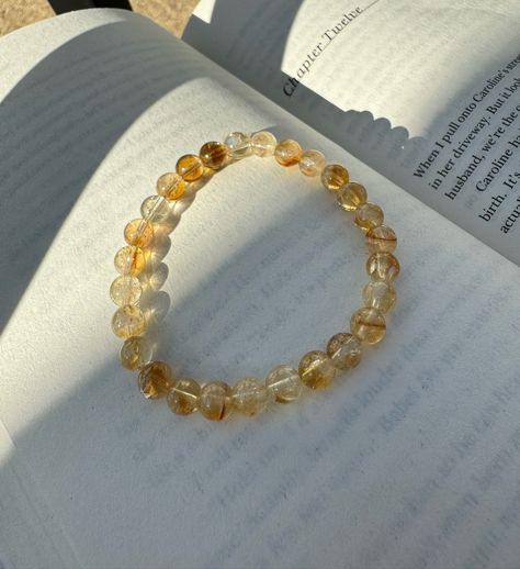 Citrine bracelet ✨💛 . . . . #beads #beadedbliss #beaded #beadedbracelets #beading Citrine Bracelet, Citrine, Beading, Bracelet, Beads, Quick Saves