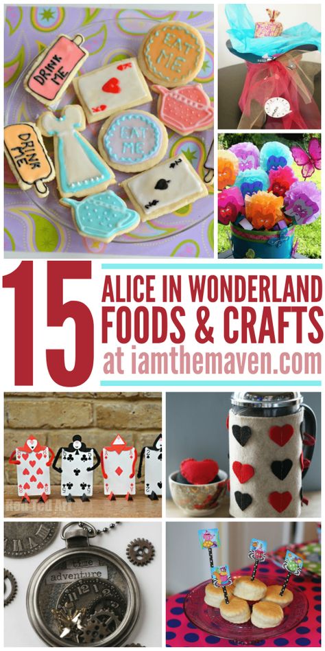 Alice In Wonderland Activities, Theatre Camp, Falling Down The Rabbit Hole, Disney Movie Night Food, Halloween Alice In Wonderland, Disney Parties, Alice In Wonderland Crafts, Alice In Wonderland Diy, Alice In Wonderland Tea Party Birthday