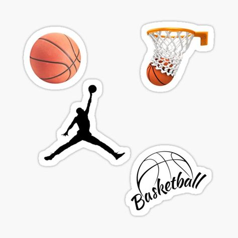 Sports Stickers | Redbubble Nba Party, Sandblasting Ideas, Aesthetic Basketball, Jordan Cake, Sports Merch, Laptop Stickers Aesthetic, Basketball Stickers, James Lebron, Notes Stickers