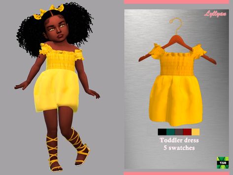 LYLLYAN's Toddler dress Sofia love Toddler Cc Sims 4, Sims 4 Toddler Clothes, Cc Shopping, Sims 4 Tsr, Sims Baby, Sims 4 Traits, Sims 4 Cc Kids Clothing, Cc Clothes, Sims 4 Children