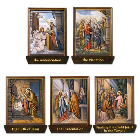 The Joyful Mystery Nature Wall Art Diy, Joyful Mysteries Of The Rosary, Joyful Mysteries, Rosary Mysteries, Rosary Prayers Catholic, Mysteries Of The Rosary, Jesus In The Temple, Religious People, Rosary Prayer