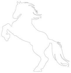 Horse Outline - 22 Outlines of Delightful Printable Horses Horse Applique Pattern Free Printable, Printable Horse Template, Horse Applique, Horse Template, Horse Outline, Template Free Printable, Horse Rearing, Applique Pattern, Outline Drawings