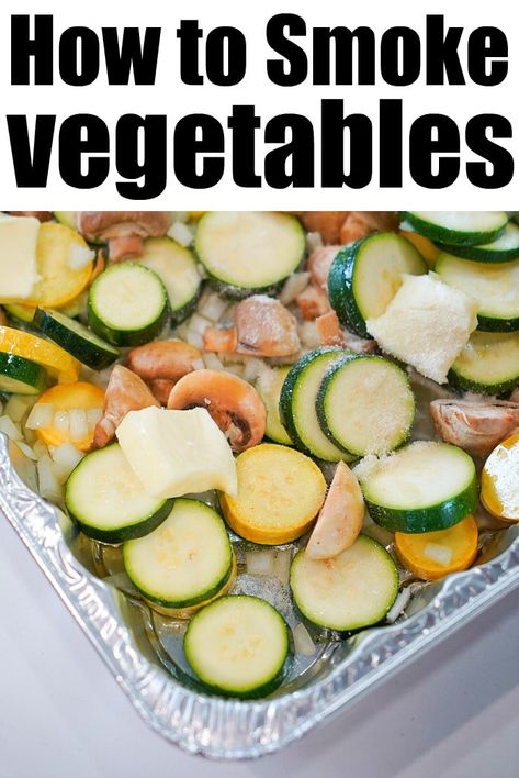 How to smoke vegetables. Perfect side dish when using your pellet or electric smoker to cook a protein. Perfectly tender in under 30 minutes and healthy. #smokerrecipes #traegerrecipes #smokedvegetables #zucchini #squash #vegetables Smoker Grill Recipes, Easy Smoker Recipes, Smoker Recipes Electric, Traeger Cooking, Pellet Smoker Recipes, Smoked Vegetables, Traeger Grill Recipes, Pellet Grills Smokers, Smoker Cooking