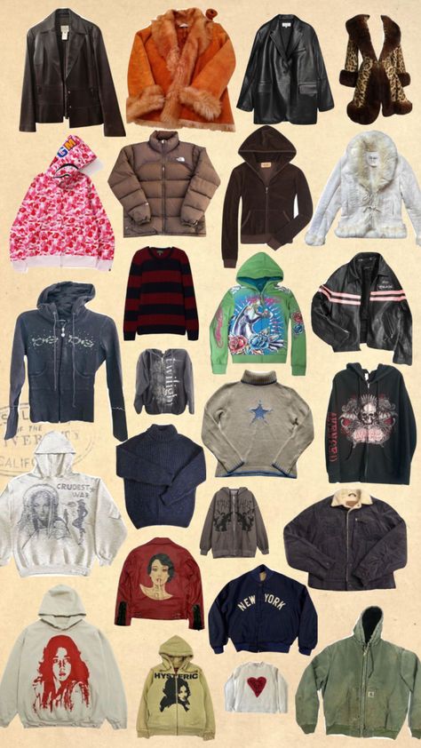 Y2k Coats & Jackets, 2000s Jacket Outfit, Y2k Winter Outfits Coats & Jackets, Y2k Winter Outfits, Y2k Outfits Winter, Y2k Coat, Y2k Jumper, Buffy Style, Ian Shameless