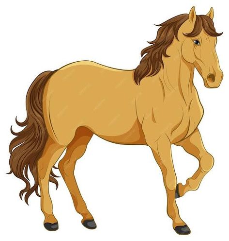 Horse Animation, Farm Animals Decor, Horse Cartoon, Farm Animal Crafts, Baby Farm Animals, Big Horses, Horse Illustration, Farm Crafts, Barnyard Animals