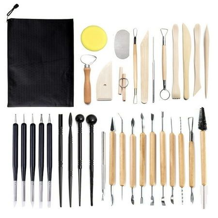 Clay Tools Kit 34 PCS Polymer Clay Tools Pottery Sculpting Tools Air Dry Clay Tool Clay Tools Kit 34 PCS Polymer Clay Tools Pottery Sculpting Tools Air Dry Clay Tool Product Description: Pottery tools Material: Wood + metal + plastic Color:multicolour Size: 16 cm Package contents: A set of pottery tools contains 34 tools Pottery Sculpting, Clay Carving, Sculpting Tools, Insect Netting, Mens Athletic Wear, Polymer Clay Tools, Pottery Tools, Carving Knife, Clay Tools