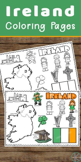 Ireland Worksheets Free Printable, Ireland Coloring Pages, World Thinking Day Ireland, Ireland Art Projects For Kids, Ireland Crafts For Kids Preschool, Irish Crafts For Kids, Ireland Activities For Kids, Ireland Crafts For Kids, Ireland Crafts