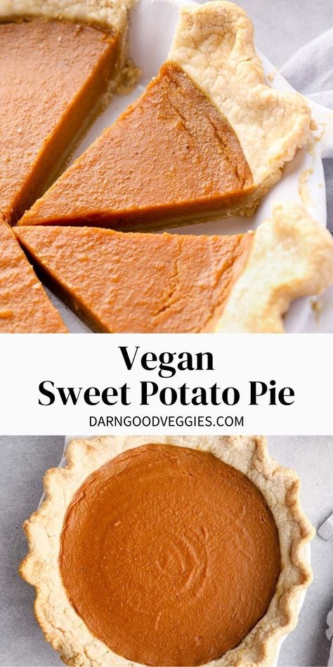 Raw Vegan Sweet Potato Pie, Sweet Potato Pie Vegan, Vegan Sweet Potato Pie Recipes, Sweet Potato Filling, Vegan Sweet Potato Pie, Vegan Pies, Sweet Potato Pie Southern, Potato Pie Recipe, Potato Filling