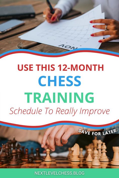 Get better at chess by setting chess goals and making a training schedule. Whether you just want to improve or you want to win a title, planning your chess training schedule is paramount. Set clear goals and map the road to succes with these tips from Grandmaster Noël Studer, the mind behing Next Level Chess! Chess Study Plan, Chess Strategies For Beginners, Chess Guide, Best Chess Moves, How To Win In Chess, Chess Moves Cheat Sheet, Learn Chess Strategy, Chess Basics, Math Study Guide