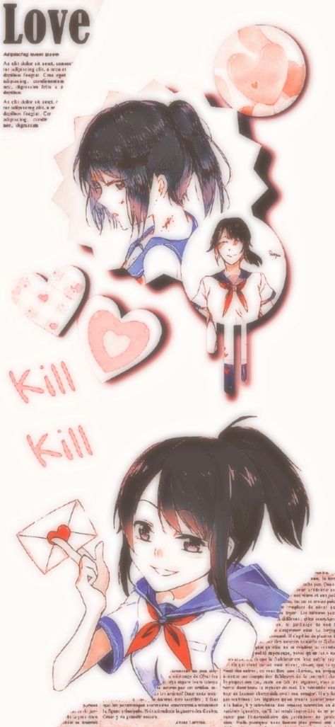 Yandere Wallpaper Aesthetic, Yandere Aesthetic Wallpaper, Yanderecore Wallpaper, Yandere Simulator Wallpaper, Yandere Wallpaper, Yandere Simulator Characters, Ayano Aishi, Yandere Girl, Yandere Characters