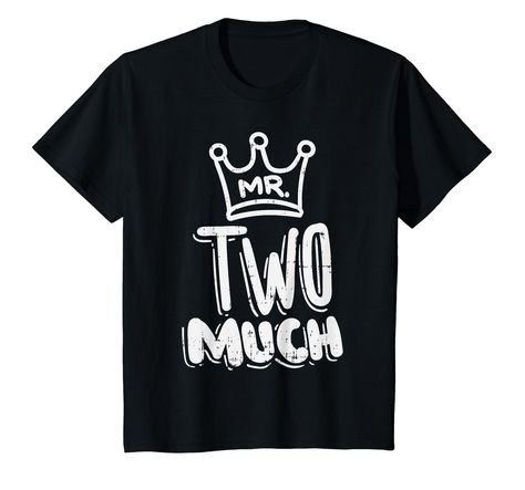 PRICES MAY VARY. Grab this cute Mr Two Much T-Shirt for your kid, son, little boy or nephew! It's the perfect gift idea & present for 2nd Birthday Party This fun Mr Two Much T-Shirt is a perfect gift for son, little boy or nephew kids, toddlers who will proudly wear this two 2 year old 2nd second 2nd birthday party apparel Lightweight, Classic fit, Double-needle sleeve and bottom hem Two Year Old Birthday Party Boy, 2nd Birthday Party For Boys, 2nd Birthday Boys, 2nd Birthday Gifts, 2nd Birthday Shirt, Second Birthday Ideas, Boy Birthday Party Themes, Toddler Boy Gifts, 2nd Birthday Party