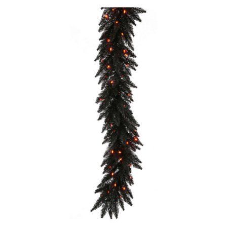 Orange Led Lights, Pre Lit Garland, Holiday Picks, Faux Christmas, Traditional Wreath, Modern Holiday Decor, Artificial Christmas Garland, Mini Lights, Artificial Garland