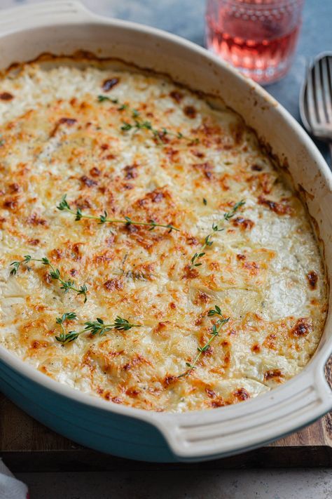 Potatoes Dauphinoise, Stacked Pots, French Potatoes, Gratin Dish, French Recipes, Potato Gratin, French Dishes, French Classic, Potato Recipe