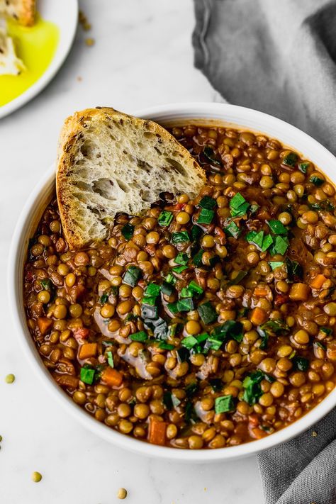 Lentil Side Dish, Lentil Recipe, Lentil Dishes, Lentil Recipes, Healthy Soup Recipes, Lentils, Food Dishes, Soup Recipes, Diner