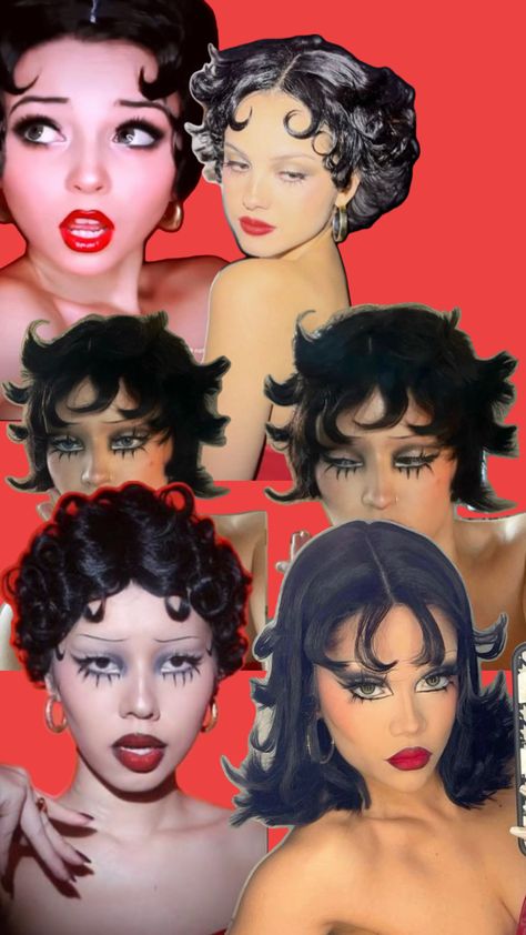 Halloween Betty Boop, Betty Boop Halloween Costume, Betty Boop Costume, Betty Boop Makeup, Betty Boop Halloween, Holloween Makeup, Halloween Costume Outfits, Birthday Halloween Party, Halloween Birthday