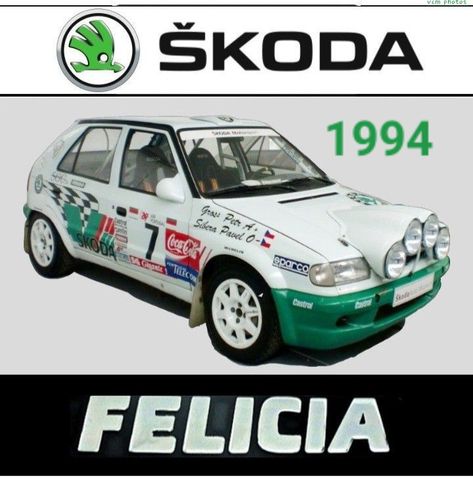 #SKODA Felicia Rally(1994) Skoda Felicia, Rally Cars, Rally Car, Kit Cars, Coca Cola, Volkswagen, Cars, Quick Saves