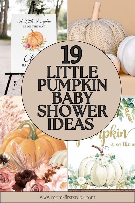 Planning a little pumpkin baby shower? Our list of 19 little pumpkin is on the way baby shower ideas will inspire you to plan the perfect day. Our list includes ideas for little pumpkin baby shower decorations, invitations, thank you cards, and more! A Little Pumpkin Baby Shower Theme Decor, A Lil Pumpkin Is On The Way, Little Punkin Baby Shower Ideas Girl, My Little Pumpkin Baby Shower Ideas Boy Centerpieces, Girly Fall Baby Shower Decor, Neutral Pumpkin Baby Shower Ideas, Pastel Pumpkin Baby Shower Ideas, Little Pumpkin Baby Shower Table Decor, Fall Little Pumpkin Baby Shower Ideas