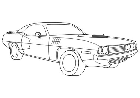 Dibujo para colorear un coche deportivo americano de los años 70 auto, carro. American Sport car 70's coloring page. Cars Coloring Pages, Chevrolet Nova, Sport Car, Car Drawings, Coloring Page, Origami, Coloring Pages, Toy Car, Trucks