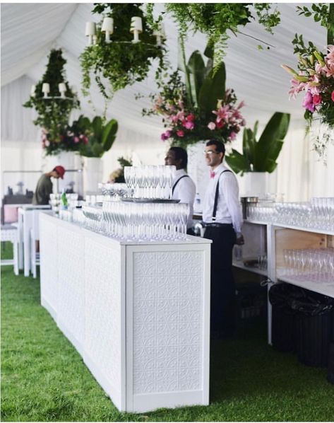 Polo Bar, Bar Stand, Wedding Rentals, Hospitality Design, Wedding Bar, White Party, Party Rentals, Bar Decor, Creative Business