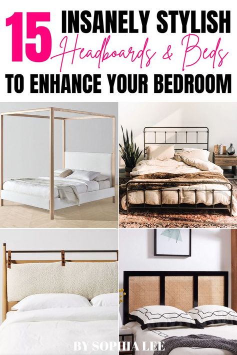 wow i love these headboards!! ive been searching for cute headboards for hours and finally found these. so excited to get one of these headboards! Cute Headboards, Bedroom Decor For Women, Sophia Lee, Small Apartment Bedrooms, College Bedroom, Apartment Decorating On A Budget, College Apartment Decor, Apartment Bedroom Decor, Woman Bedroom