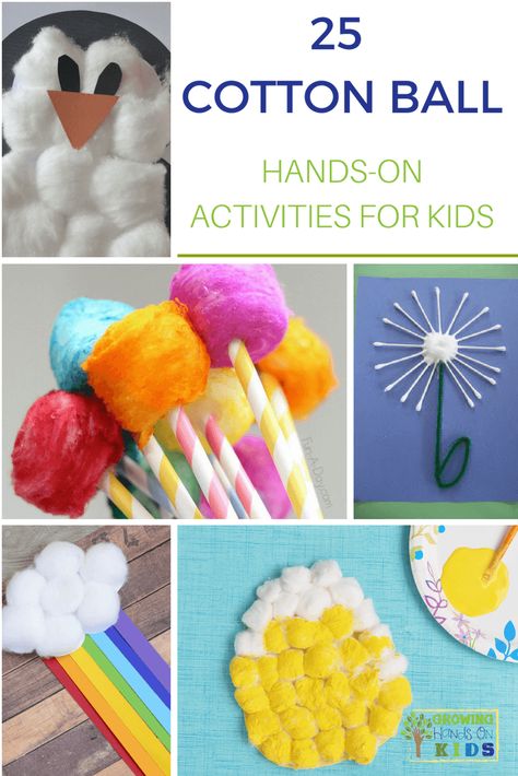 Grab a bag of cotton balls next time you are at the store and create one of these 25 cotton ball hands-on activities for kids. Cotton Ball Activities, Acrylic Lamps, Cotton Ball Crafts, Bunny Activities, Easy Toddler Crafts, Lamps Aesthetic, Fun Summer Crafts, Christmas Games For Kids, Easy Arts And Crafts