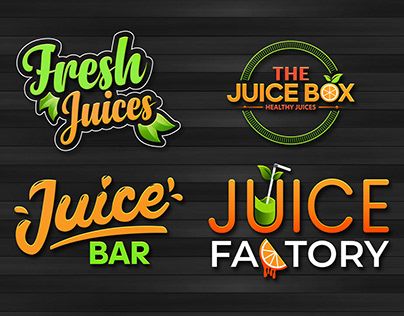 Juice Bar Logo, Juice Shop, Juice Logo, Factory Logo, Juice Boxes, Bar Logo, Juice Bar, Healthy Juices, Box Logo