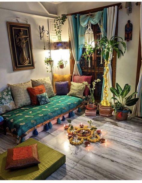 Beautiful Turkish fresh home decor idea 2023 Indian Sitting Sofa Living Rooms, Indian Home Decor Living Room, Living Room Empty, Turkish Home Decor, Colorful Room Decor, Indian Room Decor, Colourful Living Room Decor, Minimalist Living Room Decor, Indian Living Rooms