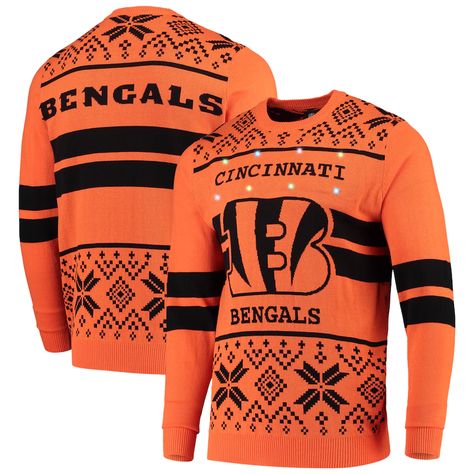 Cincinnati Bengals Ugly Christmas Sweaters Bengals Christmas, Cincinnati Bengals Football, Ugly Christmas Sweaters, Nfl Outfits, Uniform Design, Cincinnati Bengals, Cool Sweaters, Jumper Sweater, Ugly Sweater